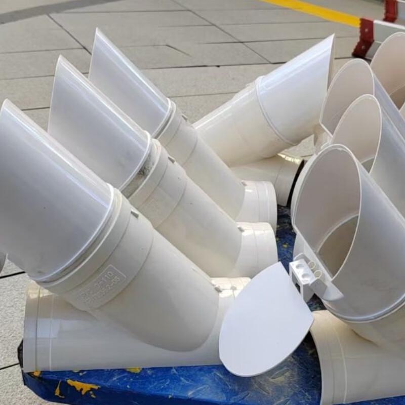 Dexia PVC 110mm Open Saddle Quick Connect Angled Tee