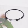 Antique Line Wheel Pendant String Bracelet (C2501AC1228_BK)