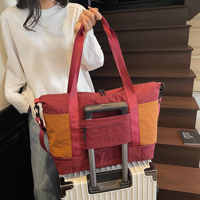 Short-Distance Travel Bag Dry Wet Separation Large Capacity Fitness Bag Luggage Bag Student Sports Shoulder Crossbody Bag with Separation Shoes Bags