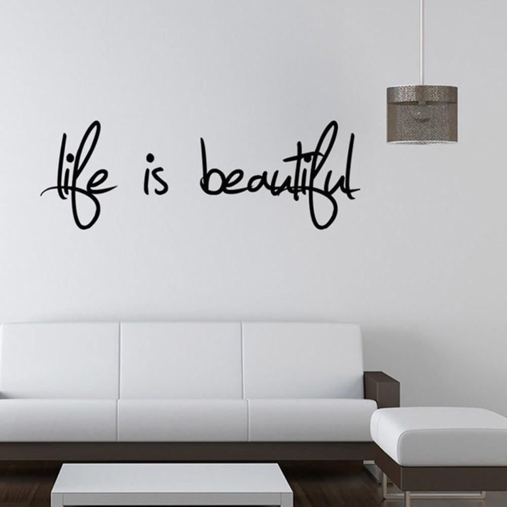 PVC Quote Wall Sticker 22.44*7.64in Easy Application Inspirational Wall Art Removable Adhesive Motivational Lettering Sticker