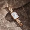 DANIEL WELLINGTON European and American Watches QUADRO Series Watch Quartz Movement White Dial Women's Watch Glacier White Star Bracelet DW00100620