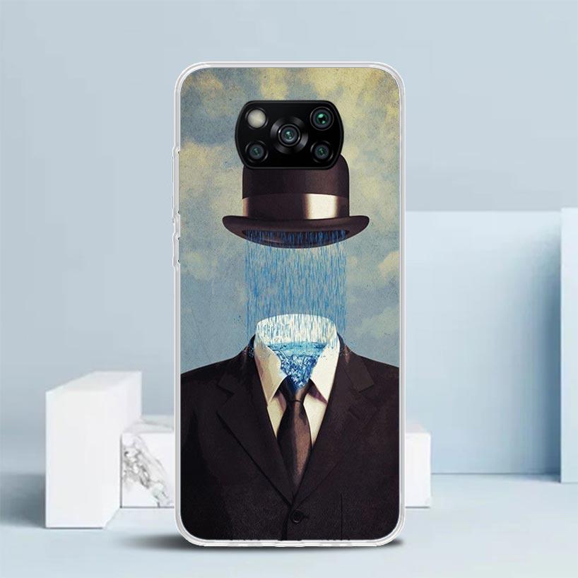 Rene Magritte Art Soft Cover for Xiaomi Poco F7 Ultra X7 X6 X5 Pro M7 Phone Case Redmi 15 15C 13 13C 12 12C 10 10C Print Shell P