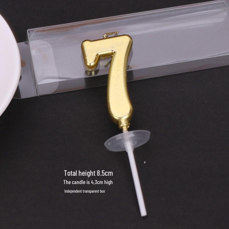50 Gold and Silver Number Candle Cake Toppers - Individually Boxed Party Decorations