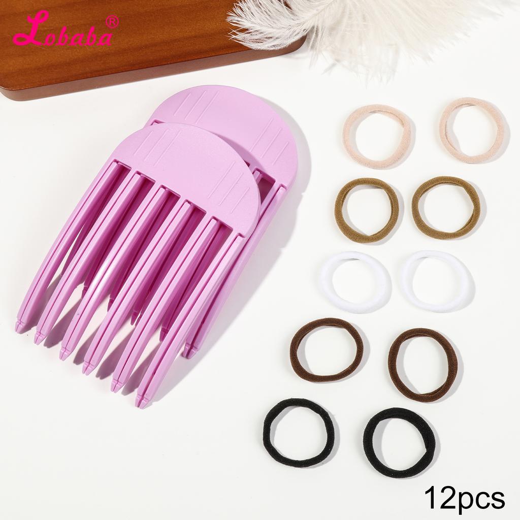High Cranial Top Accessories Wind Plastic Comb Hair Roots Natural Fluffy Lazy People No Trace Hair Clip Hair Styling Accessories