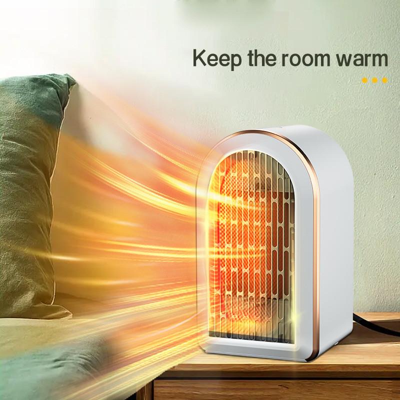 PTC Heating Warm Air Machine Small Intelligent Thermostat Fan Heater Winter Home Office Desktop Heating Device