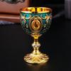 Home Retro Metal Wine Glass Whiskey Glass 30ML
