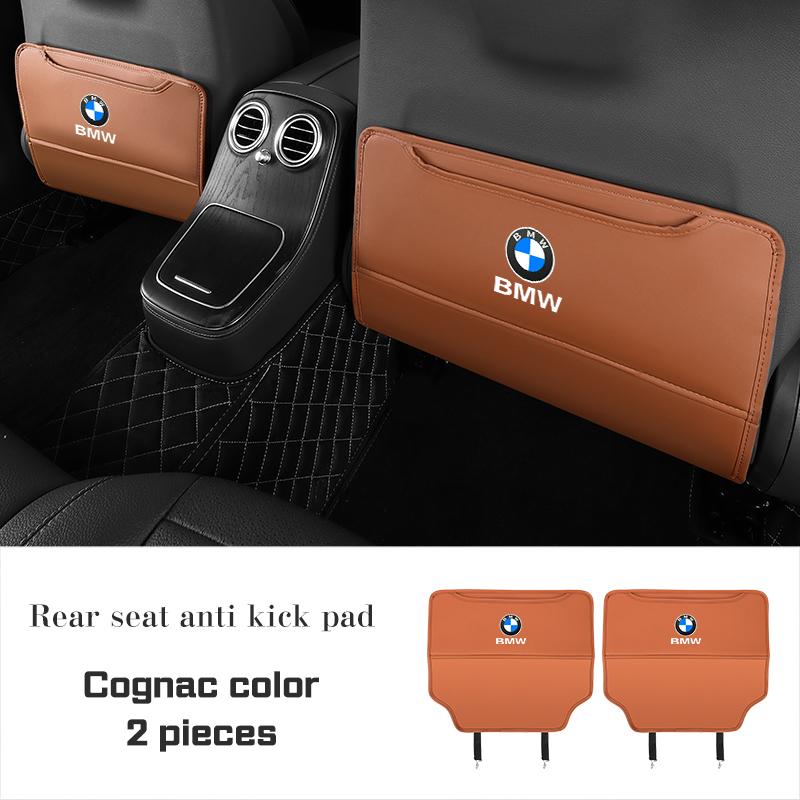 LKCW9 PU leather Car Seat Anti Kick Pad For BMW M M3 M4 M5 E46 E90 E92 F15 F20 F07 F40 F30 G30 G01 G02 G05 Protect Cover Storage Bag