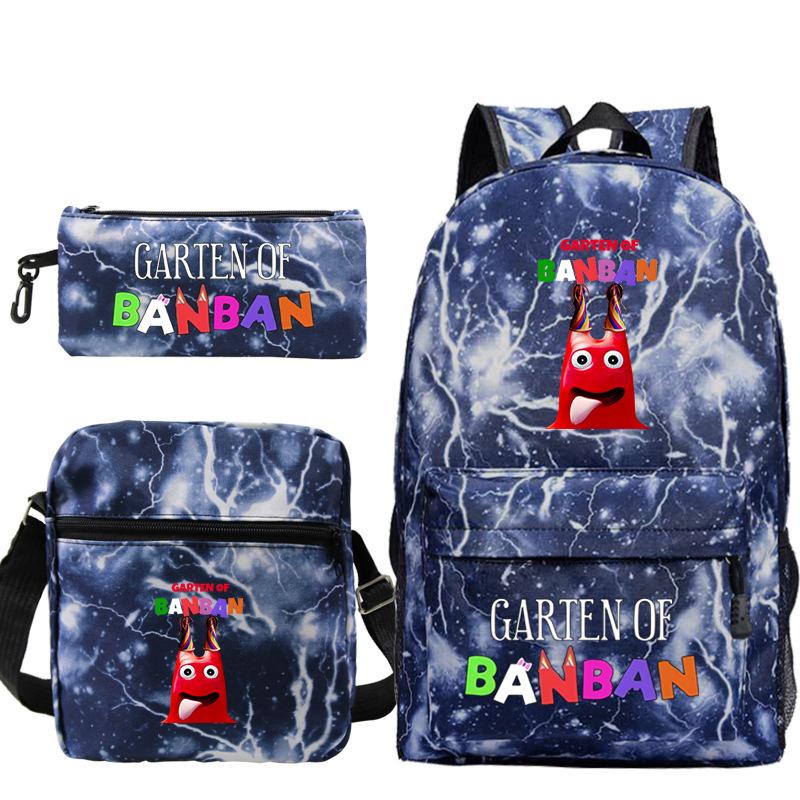 Spotted Garden Primary School Bag Shoulder Bag Pencil Bag Three-piece Set