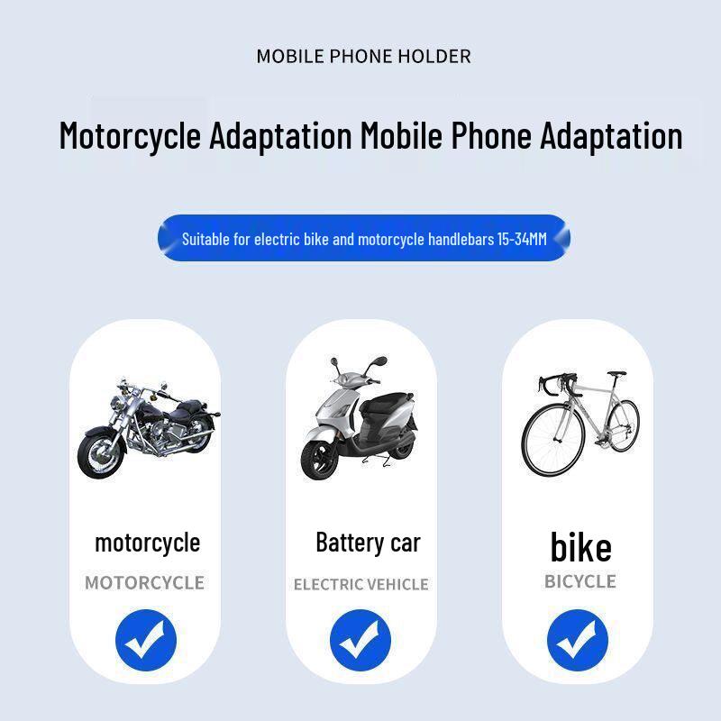 Multifunctional Electric Bike & Car Phone Holder for Navigation