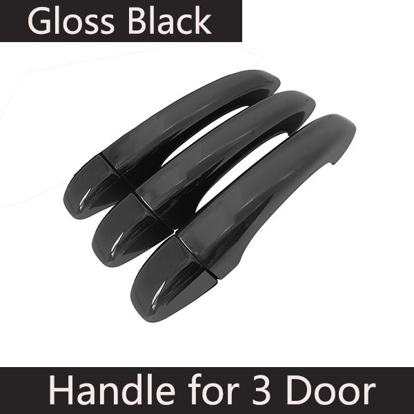For Renault Kangoo 3 Gloss Black Outer Door Handle Cover Creative Sticker Trim Car Protective Film Styling Accessories