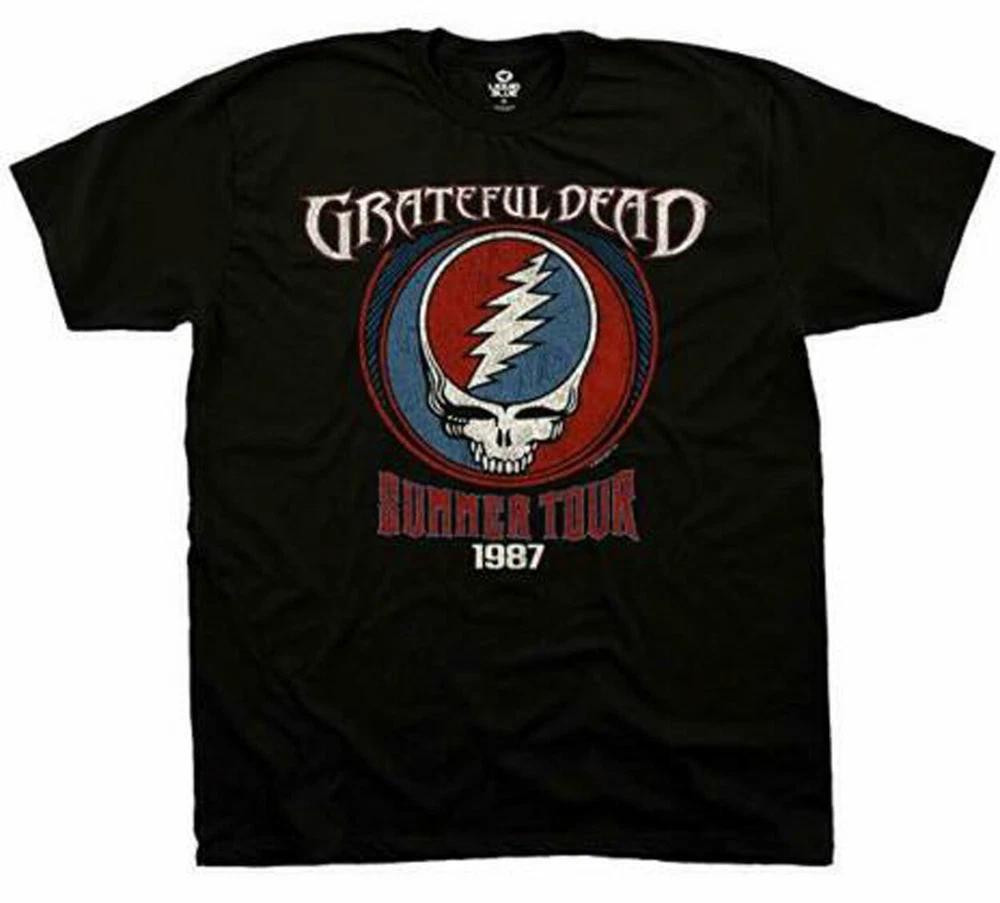 Official Grateful Dead Summer Tour 1987 Unisexs Black T Shirt Grateful Dead Tee S
