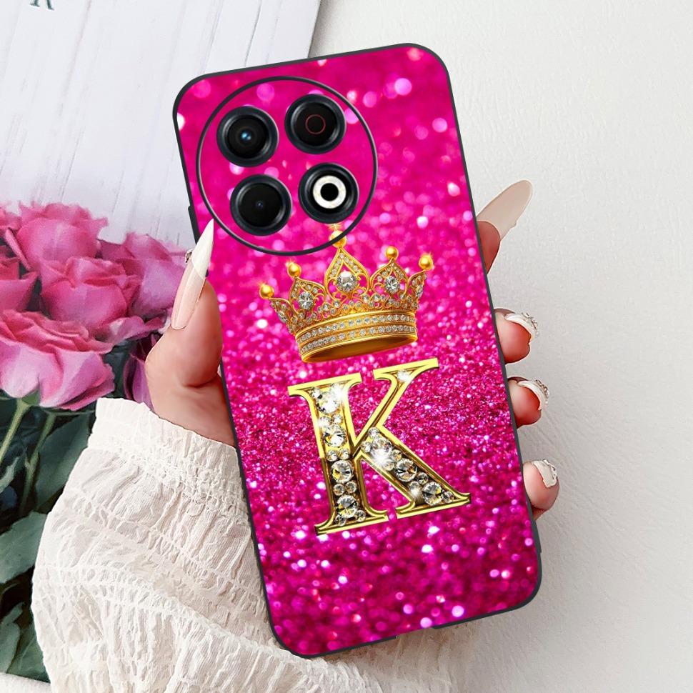 For Tecno Spark 30 Pro Case KL7 Luxury Letters Cover Silicone Soft Phone Cases For Tecno Spark 30 Spark30 Pro Shell Cover