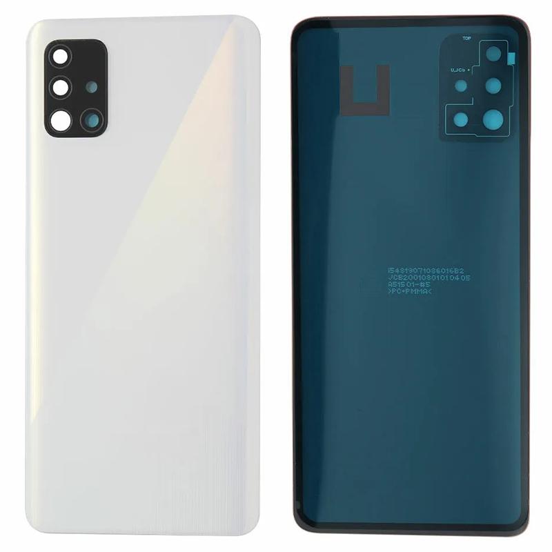 For Samsung Galaxy A51 4G SM-A515 Battery Housing with Adhesive Sticker+Camera Lens Cover (without Logo)