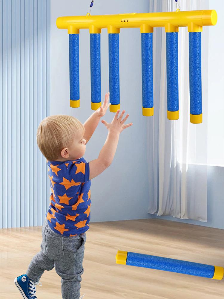 Reflex Drop Sticks Challenge Game, Hand Eye Coordination Training Toy, Upgrade Remote Control 3 Adjustable Speed