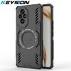 KEYSION Hollow Heat Dissipation Case for HONOR 200 5G Magnetic Cooling Shockproof Phone Back Cover for Huawei Honor 200 Lite 5G