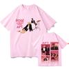 APT ROSÉ & Bruno Mars T-Shirts New Pattern Design Sense Tshirts High Quality Cotton Tees Fashion Women Men Two Sides Unisex Band T-shirt Summer Tops