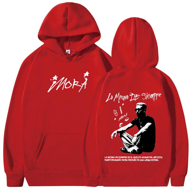 Rapper Mora Lo Mismo De Siempre Album Merch Hoodies Herren Damen Kleidung Langarm Sweatshirts Harajuku Übergroße Pullover