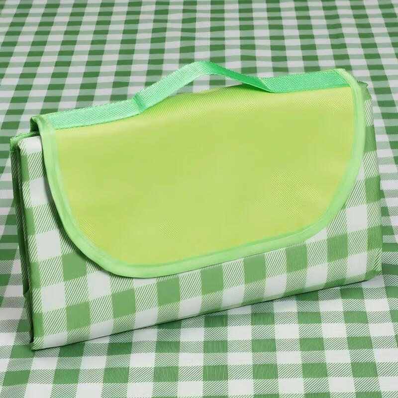 Green Grid Outdoor Picnic Mat Standard