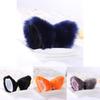 Luxurious Faux Fur Cat Fox Long Fur Ears Costume Hair Clip For Halloween Cosplay Parties