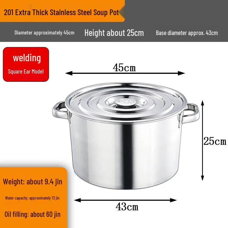 

Heavy-Duty Stainless Steel Bucket with Lid
