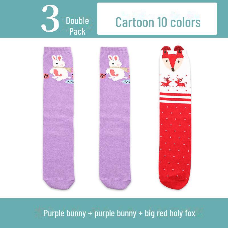 Kinder Cartoon Mittelrohrsocken: Leichte Frühling/Herbst Kniestrümpfe für Mädchen