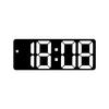 Electronic Clock with Bright Large Display and Voice Control Designed for Time Alarm Calendar and Temperature Monitoring