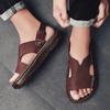 Summer men's sandals Comfortable anti slip flat bottom Daily office  Outdoor leisure beach walking men's shoes Quality shoes