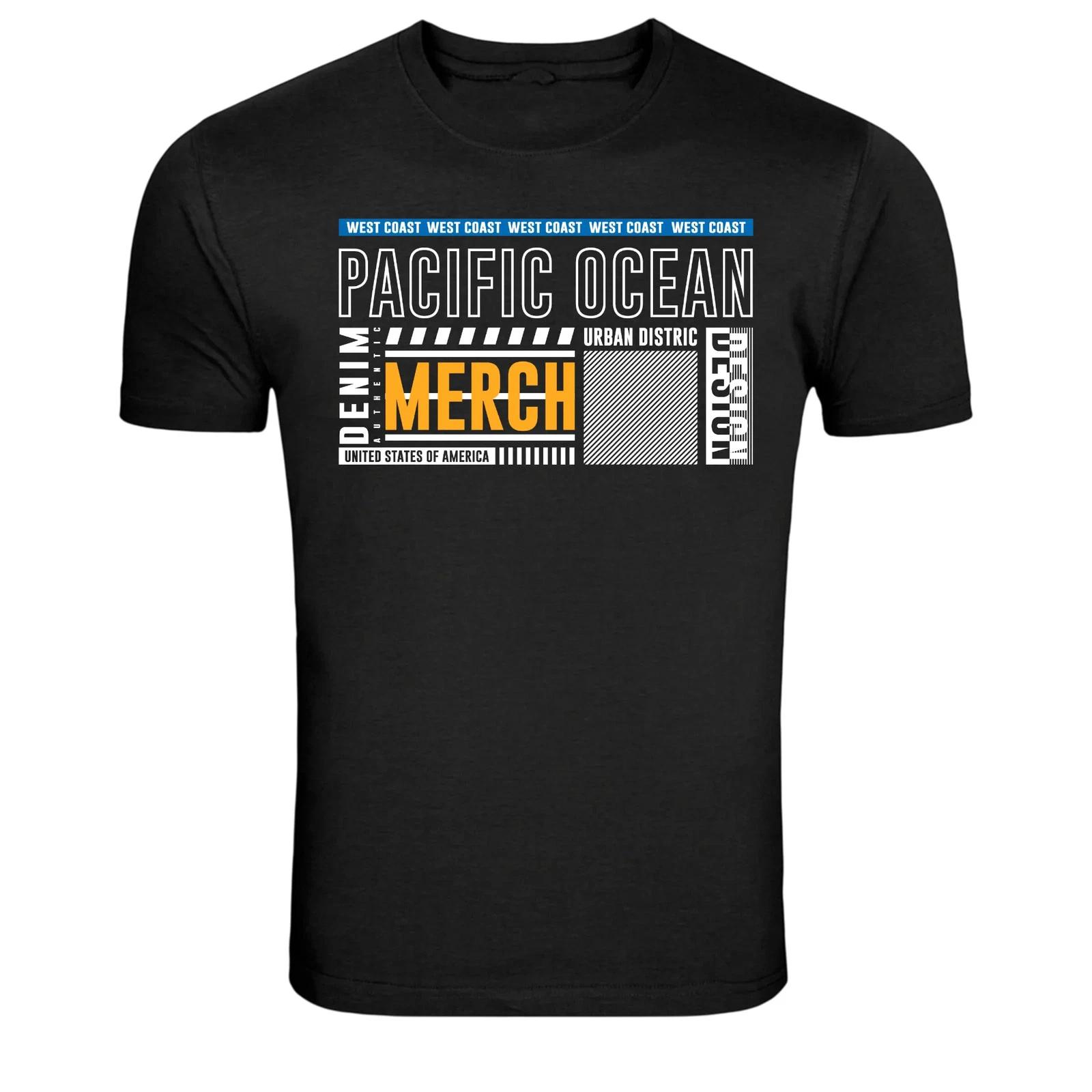 Pacific Ocean West Coast Merch Graphic T-Shirt XXL