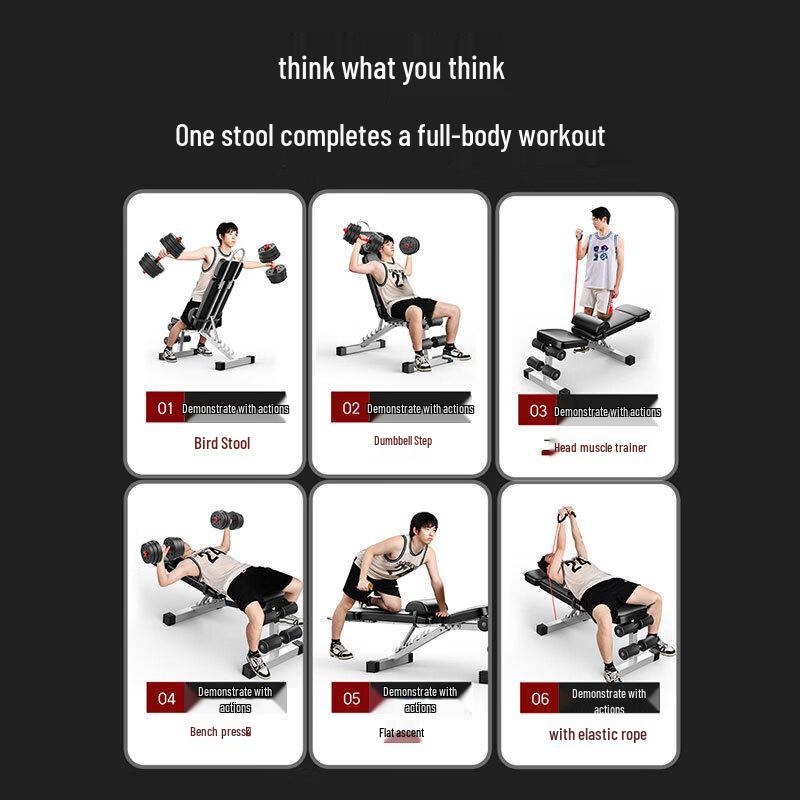 Jianjunshuo Multi-functional Folding Dumbbell Bench