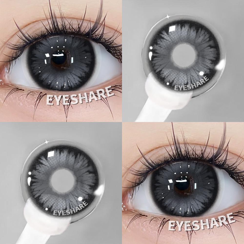 Eyeshare 1 Pair Black Series Contact Lenses for Eyes Big Dark Black Color Lenses Yearly Cosmetics