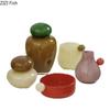 Colored Stone Shaped Glass Vase Creative Flower Pots Desk Decoration Flower Arrangement Floral Vases Room Aesthetic Decor