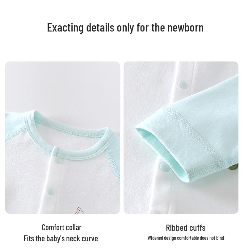 Tagless Pure Cotton Baby Bodysuit Jumpsuit for Newborns - All Seasons