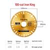 Stainless Steel & Cast Iron Cutting Disc for Metal: Iron Cutter King (100/115/125 mm)