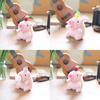 Adorable Cute Bubble Blowing Capybara Plush Toy Keychain Soft Stuffed Animal In Yellow Red Pink