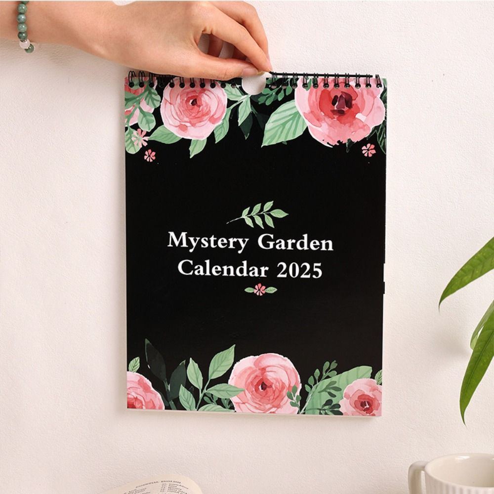 Dark Forest English Wall hanging Calendar INS Calendar Planner 2025 Wall Lunar Calendars  New Year
