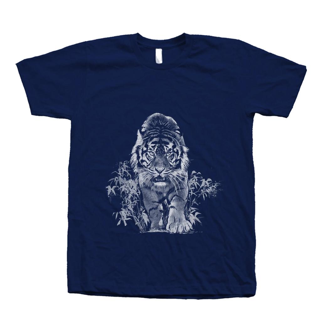 Tiger Tshirt, Mens T-shirt, Unisex T-shirt, Screen Print, Crew Neck, Animal Shirt, Tree Shirt, White T-shirt, Short Sleeve