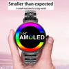 Bluetooth Call Smart Watch Screen Always Display 1.04 Inch  Screen Fashion Ladies Smartwatch Metal Body Small Screen Watch