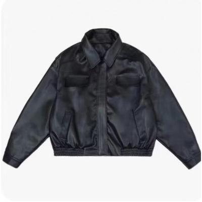 Retro-Motorradjacke aus PU-Leder für Herren – lässiger Streetstyle
