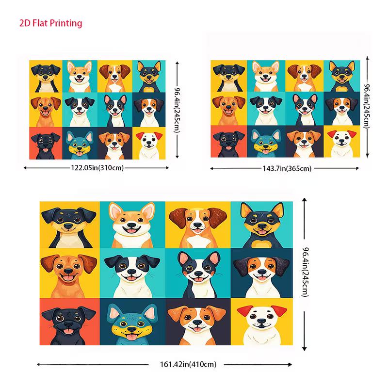 2D Warm Tone Fluffy Cats Backdrop Cloth for Photo Shoot & Events