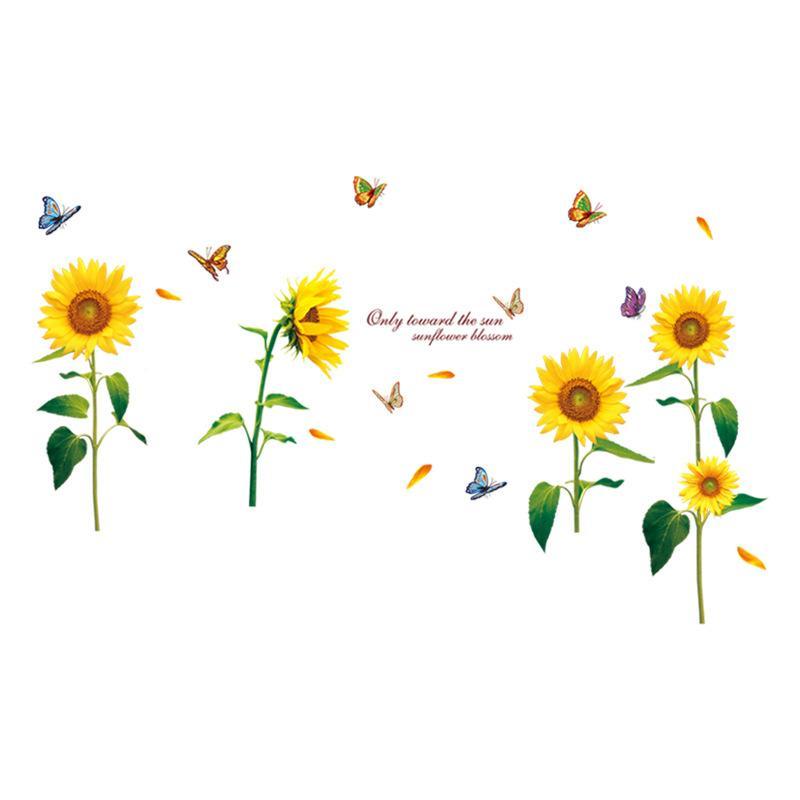 Self-adhesive Purple Lavender Butterfly Wall Decals DIY Floral Stickers for Coffee Shop Storefront Aesthetic Decoration