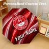 8 Rib Auto Folding Umbrella Aberdeen FC Print Custom Name Text Portable Rain Gear