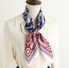 Retro Printed Silk Scarf Sunscreen Shawl Light Luxury Versatile New Scarf Simulation Silk 71cm Square Scarf Professional Scarf Women