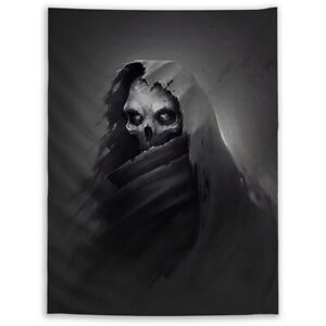 Warrior Skull Tapestry 75x100 чёрный