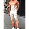 [Men's T-Shirt & Pants Set] Men's Short Sleeve Round Neck T-Shirt And Pants Set - 3D Print Casual Elegant Design