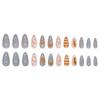 Nail Patch Removable Nail Ocean False Nail Beach Shell Wearing Nail Three-dimensional Pearl Diamond 24 pieces