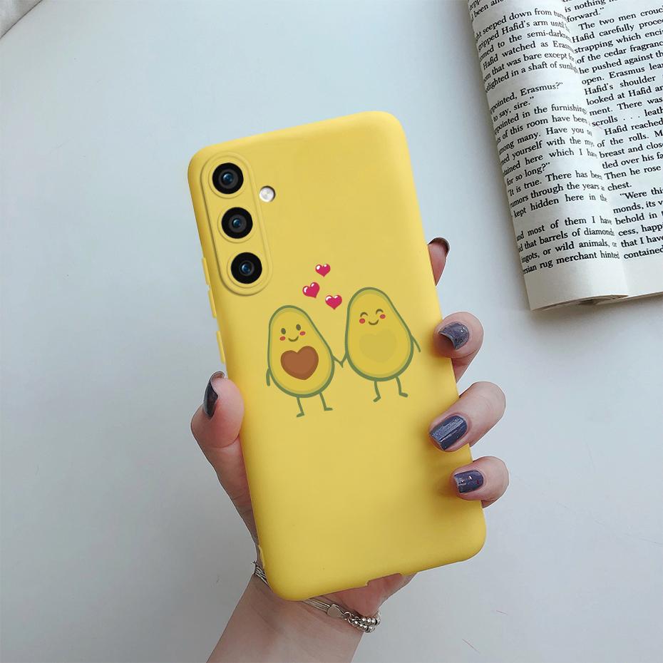 For Samsung Galaxy S23 FE 5G Matte Phone Case Cute Cat Cartoon Soft Silicone Back Cover For Samsung S23 FE S23FE S 23 FE 5G Case