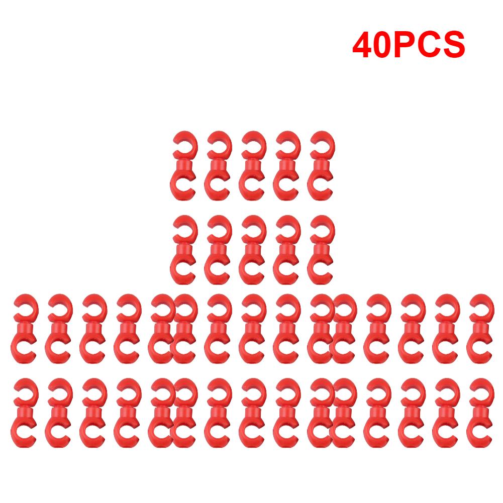10-40pcs Bicycle Brake Gear Cable S Style Clips Rotating Buckle Hose Guide MTB Bike Cross Line Hook Tidy Clip Ring Clasp Cycling