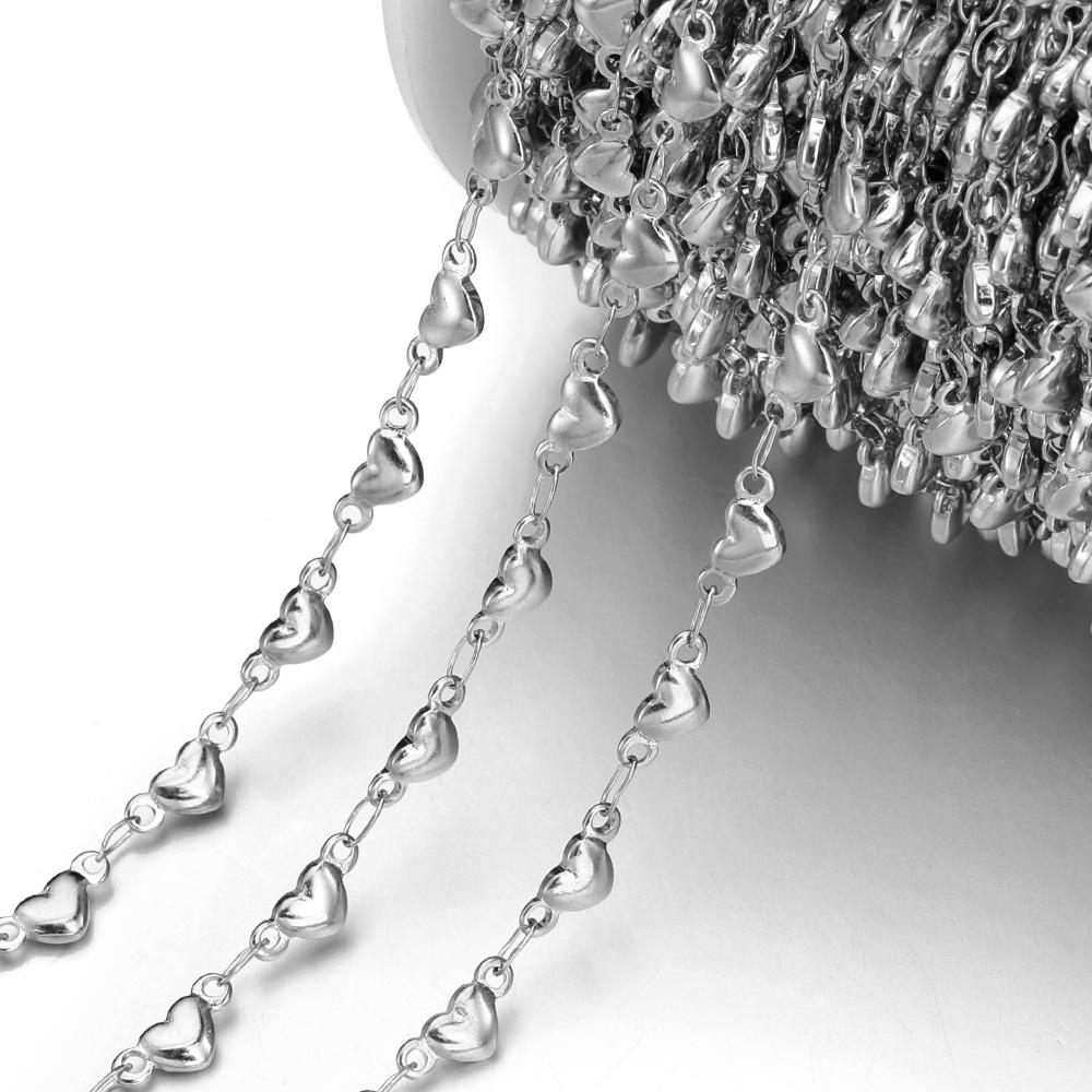 20Meters/Roll 1M No Fade Stainless Steel Chain Multi Sizes Basic Chains for Jewelry Making DIY Bracelet Necklace Chain Wholesale