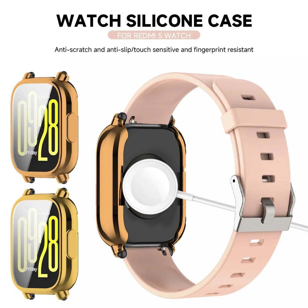 TPU Screen Protector Cover For Xiaomi Redmi Watch 5Active/Lite Smart Watchband Case Protective Shell for Xiaomi Redmi Watch 3