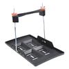 Car Battery Mounting Tray Bracket Kit with Molded Battery Tray Metal Hold Down Rods for Marine Install Support